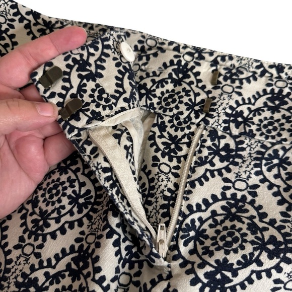 Loft Julie The Riviera geometric print crop Capri pants women’s 4 Ann Taylor - Picture 5 of 12